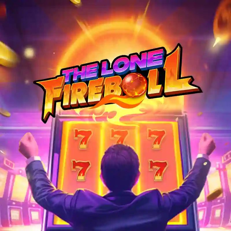 The Lone Fireball slot game banner